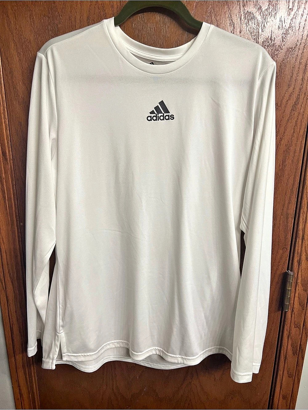 adidas Long Sleeve Athletic Shirt White XL